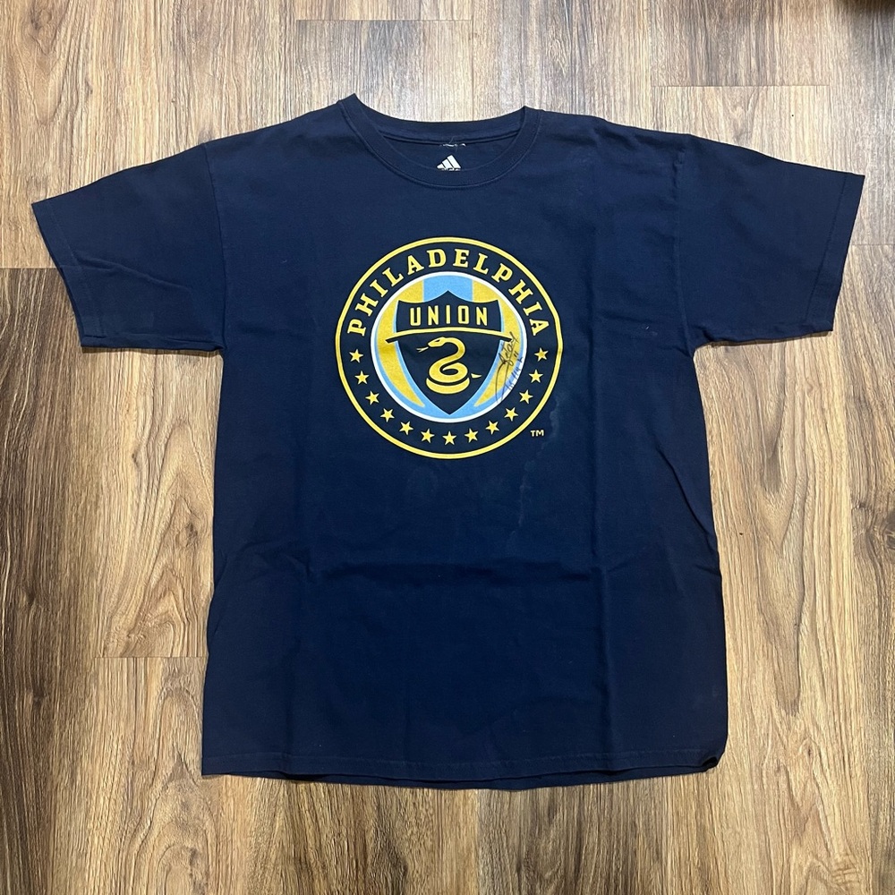 Sébastien Le Toux Signed Philadelphia Union Shirt - Double Autographed